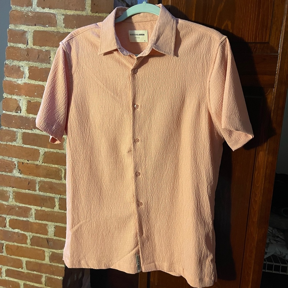Hudson & Barrow Textured Button Up Shirt